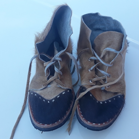 Real cow hide boots (Men) 7.5 size main image 4